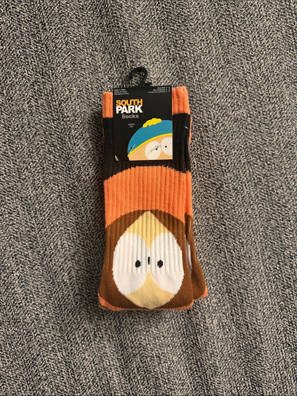 South Park Kenny McCormick Crew Socks NWT